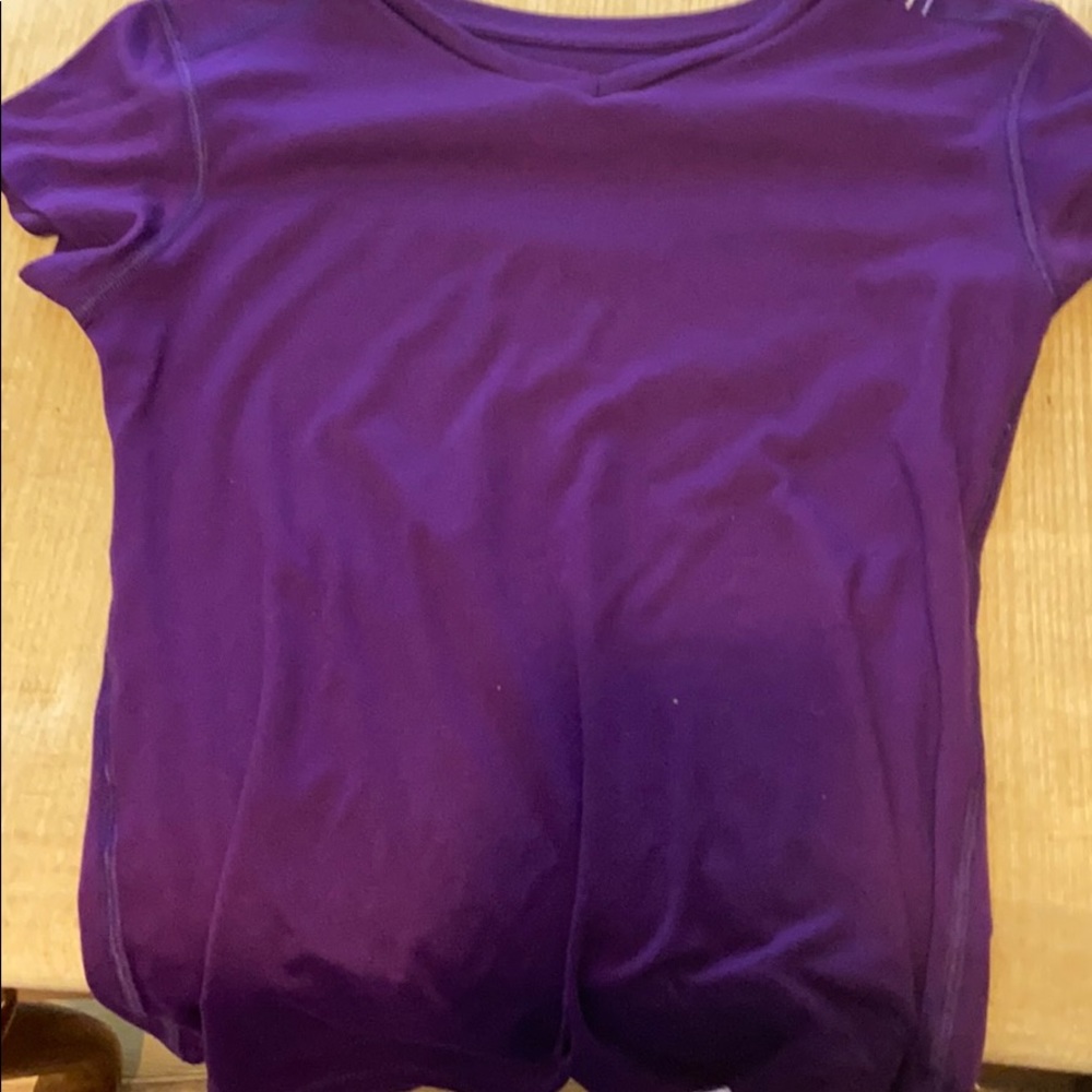 Champion purple girls athletic shirt L 10-12